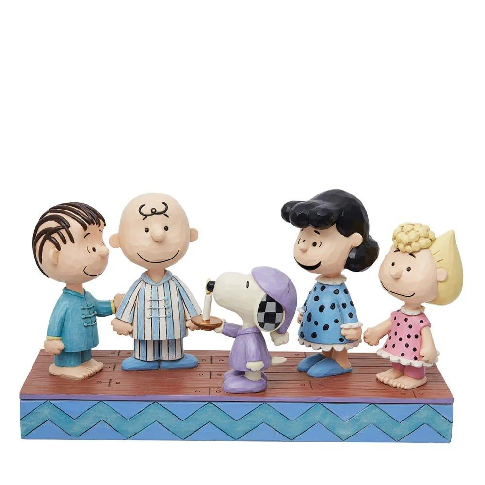 Disney Traditions Peanuts Gang in Christmas PJs Figurine (13cm)