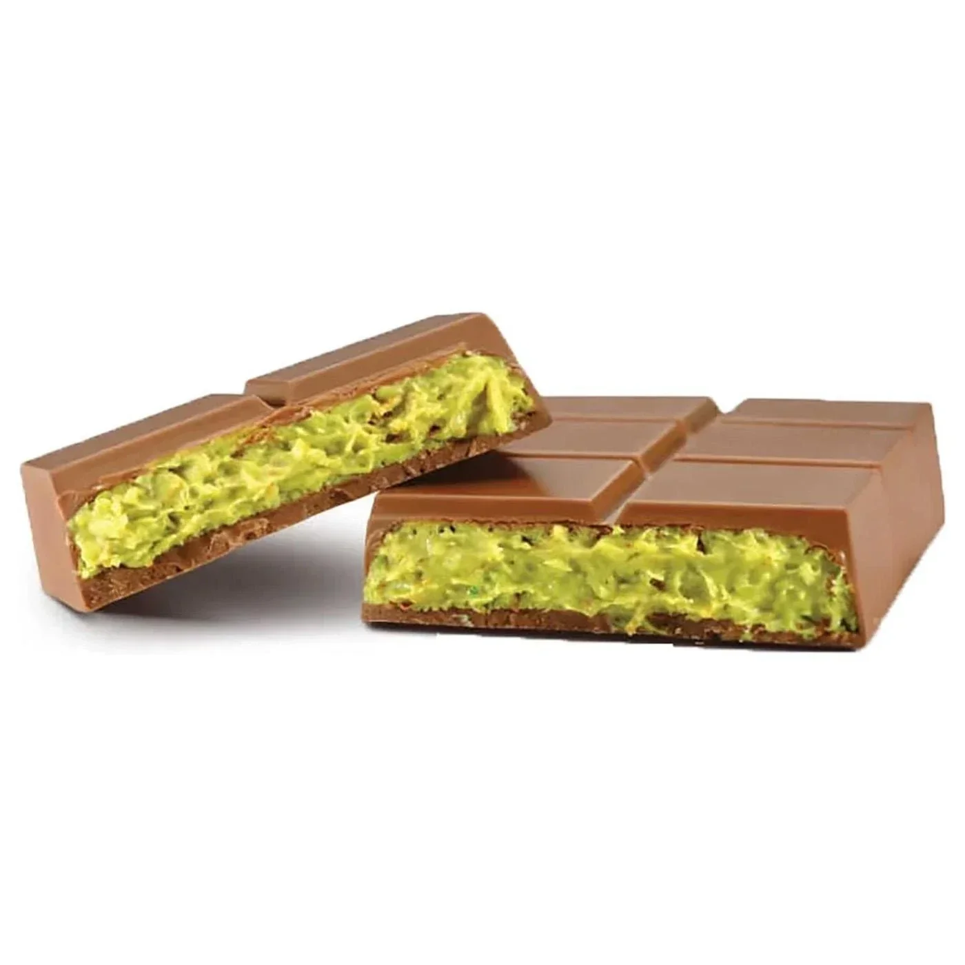 Evadore Dubai Style Milk Chocolate With Crispy Kadaifi Pistachio Filling Bar (1kg) - Image 2