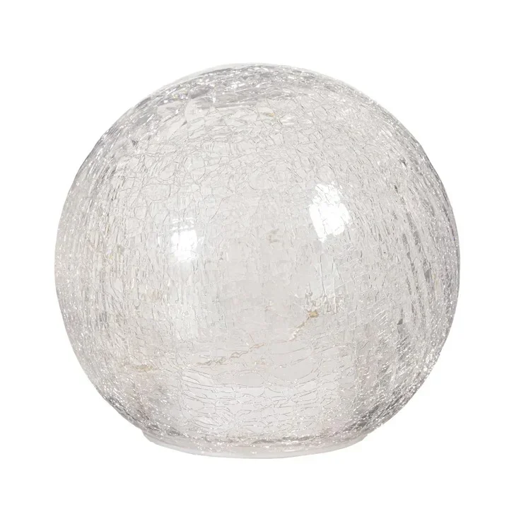 Evergreen Set of 3 LED Crackle Glass Finish Spheres - Image 7