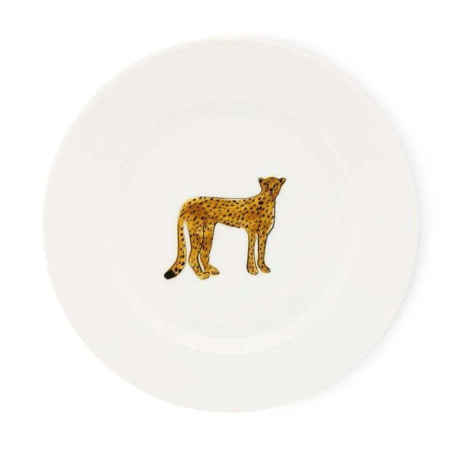 Fabienne Chapot Cake Plate Cheetah 17cm