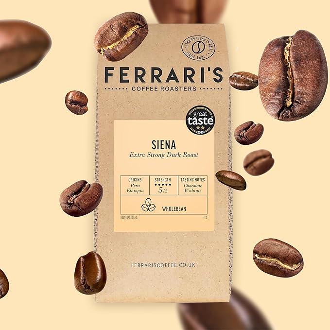 Ferraris Coffee Beans, Extra Strong, Dark Roast, Strength 5/5 - Siena (1kg) - Image 5