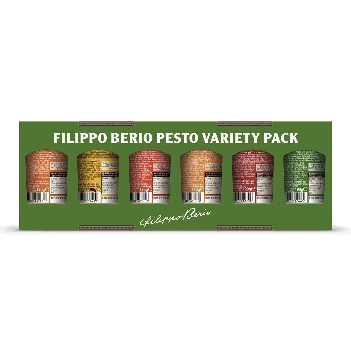 Filippo Berio Pesto Variety Pack (6x190g) - Image 2