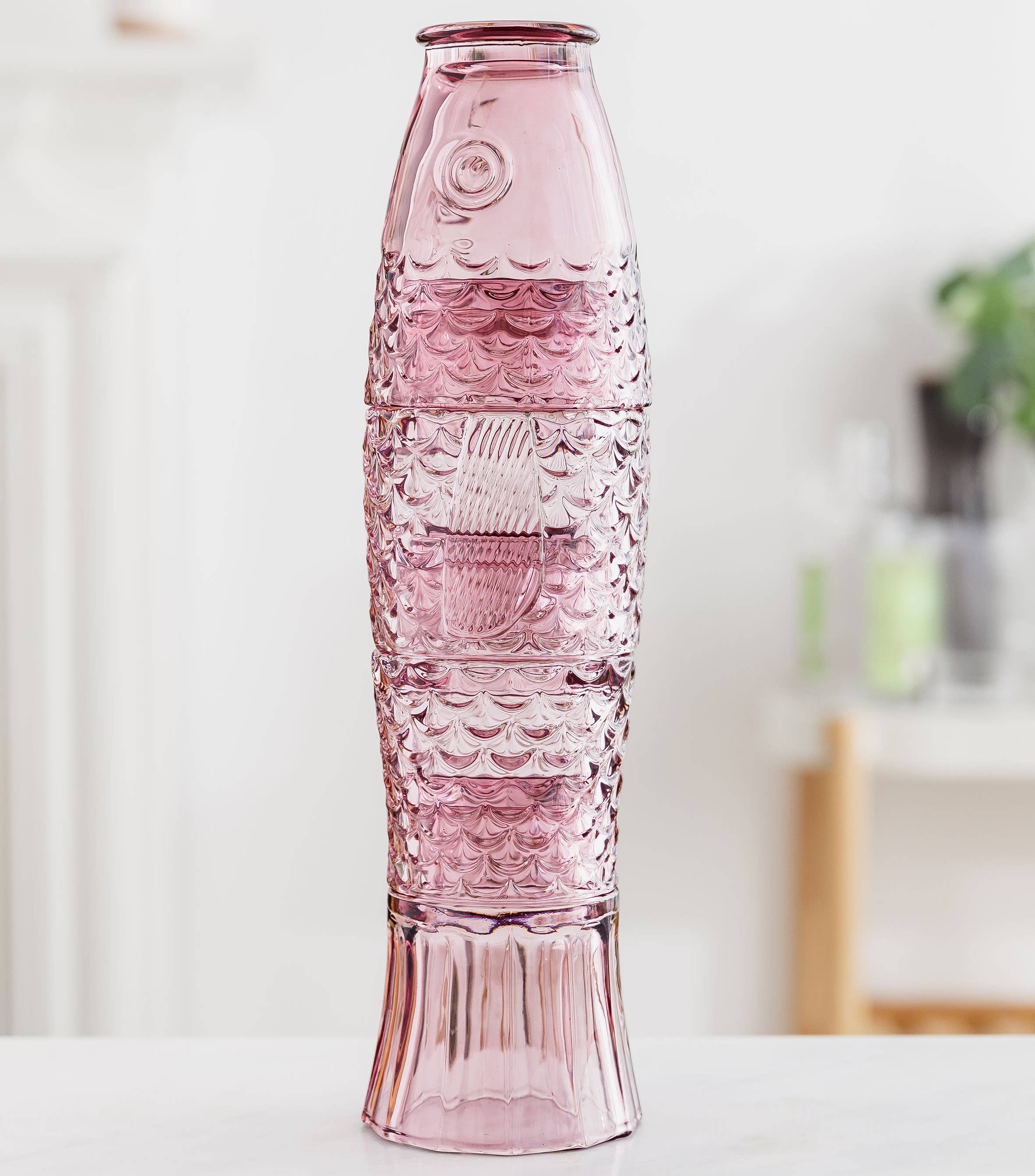 Uberstar Fish Stacking Drinking Glass - Set of 4 - Pink - Image 3