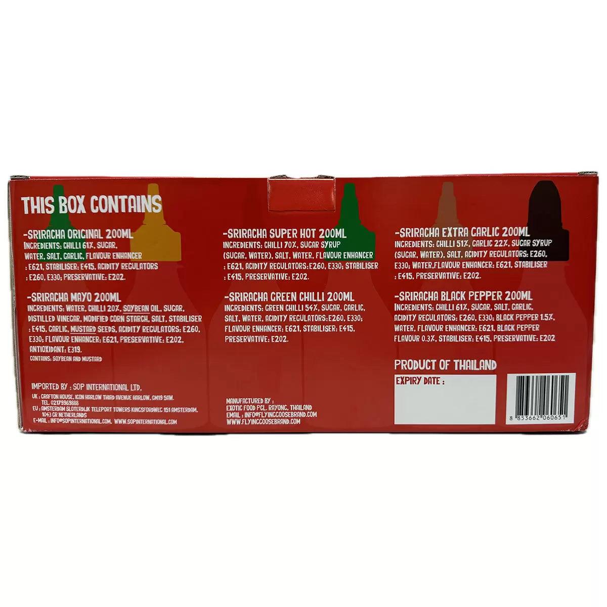Flying Goose Sriracha Chilli Sauce Selection Pack (6x200ml) - Image 3
