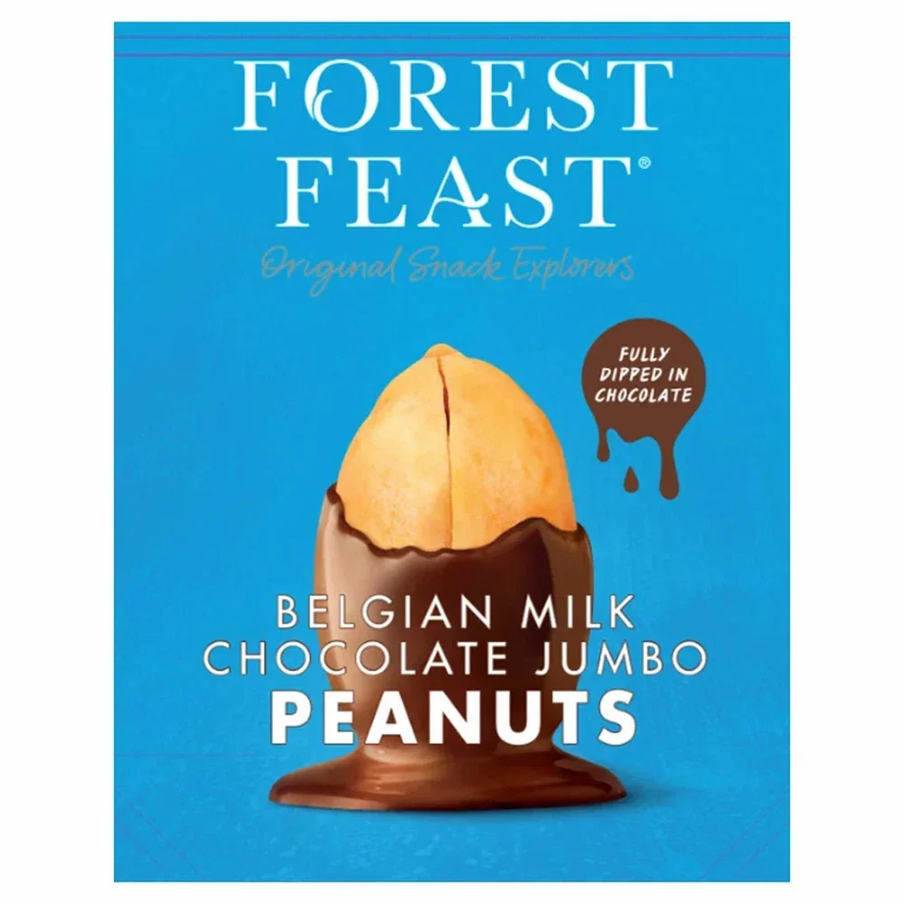 Forest Feast Belgian Milk Chocolate Coated Jumbo Peanuts (1kg) - Image 2