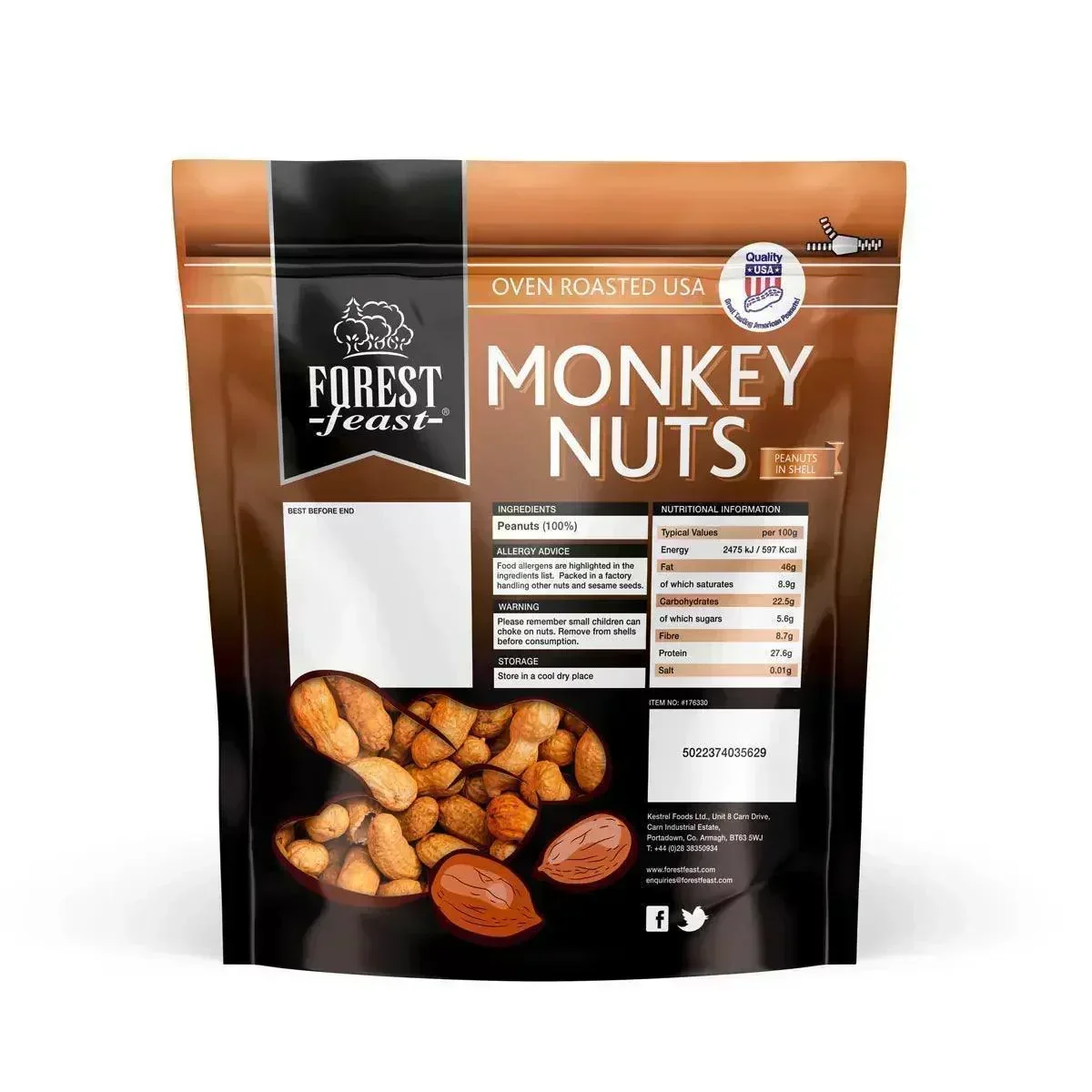 Forest Feast Oven Roasted Monkey Nuts (2kg) - Image 2