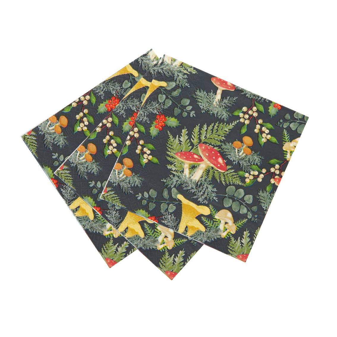 Woodland Forest Mushroom Napkins - 20 Pack - Image 5