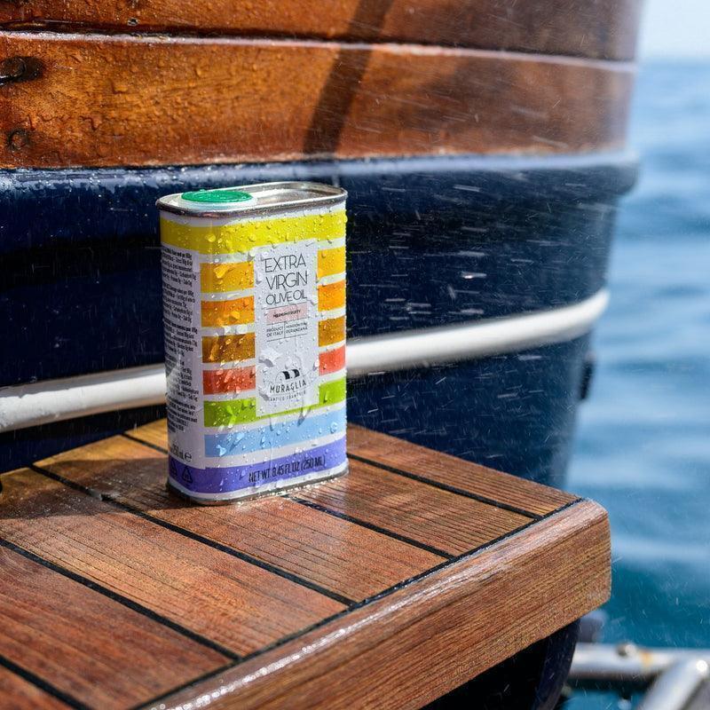 Frantoio Muraglia Intense Fruity Coratina Extra Virgin Olive Oil - Rainbow Tin (250ml) - Image 3
