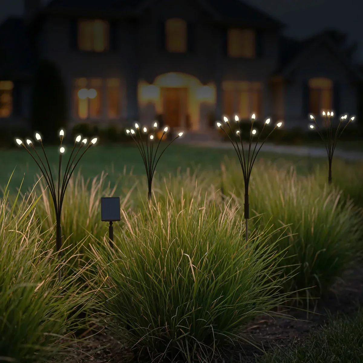 Sol R Brite Fresh Source 8 Stem Solar Firefly Lights 4 Pack - Image 2
