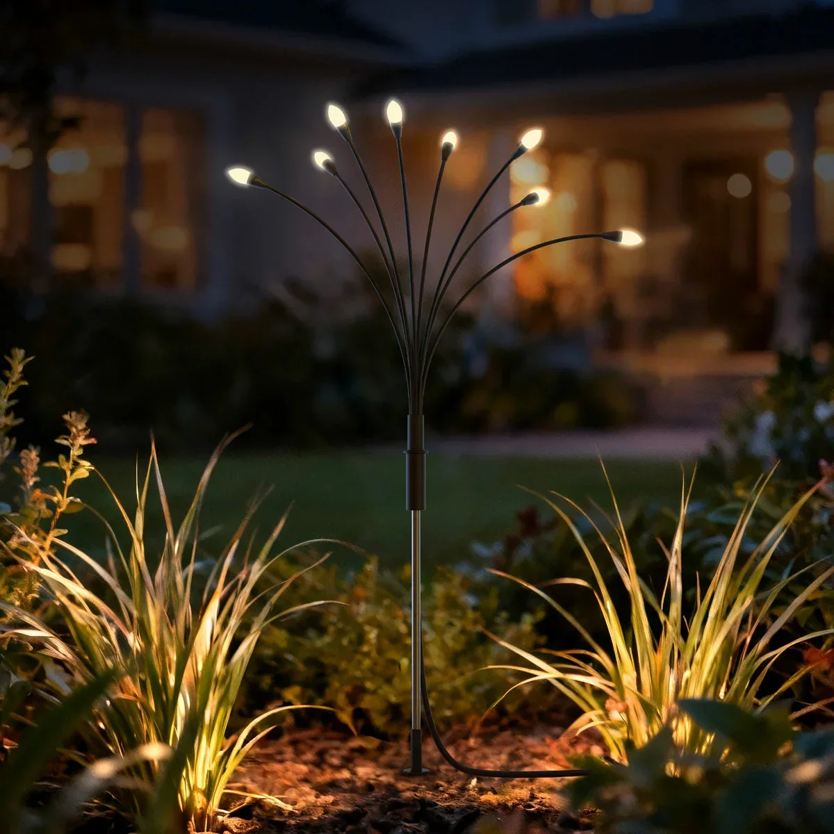 Sol R Brite Fresh Source 8 Stem Solar Firefly Lights 4 Pack - Image 3