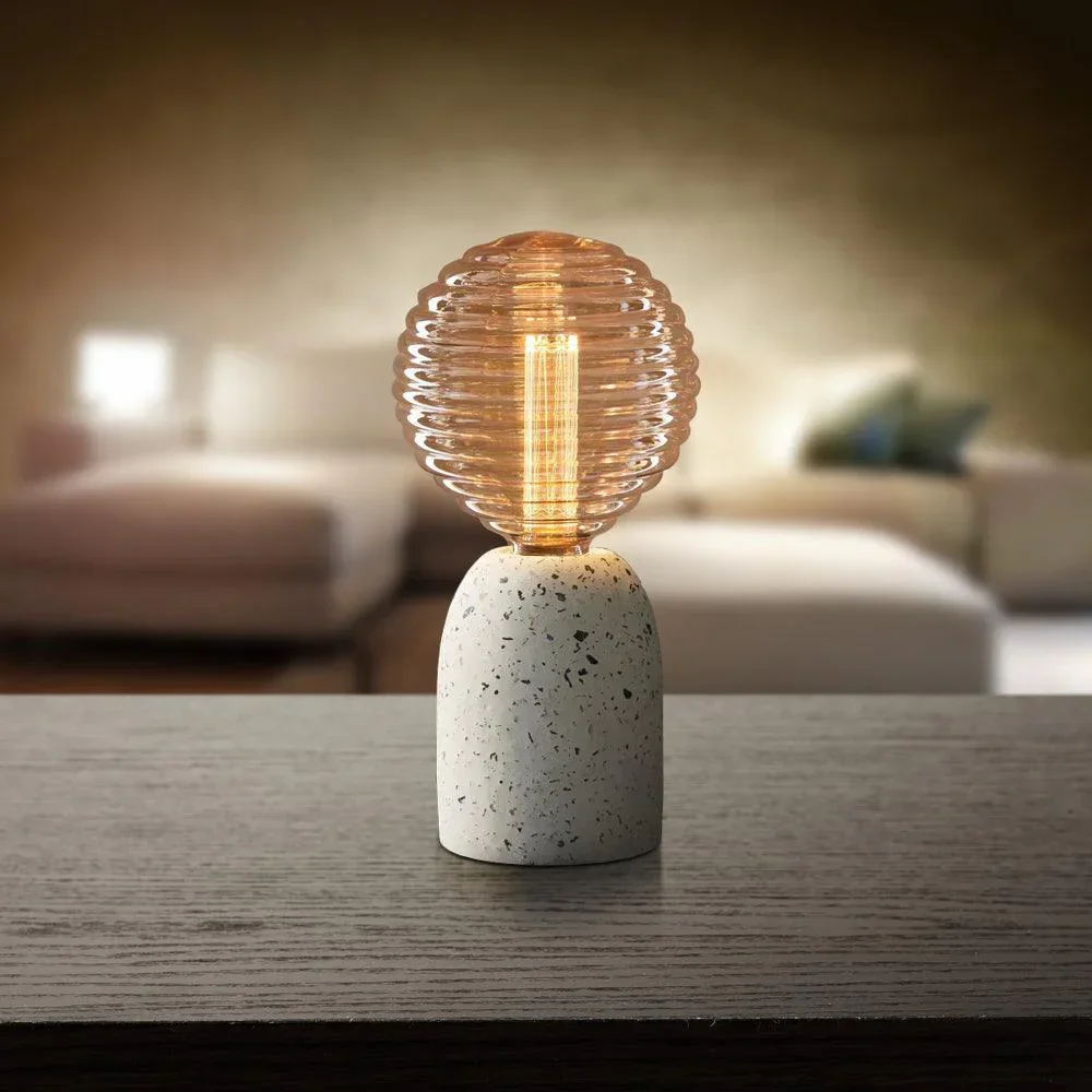 Gallery Lamp Set (Terrazzo Base & Beehive bulb) - Image 2