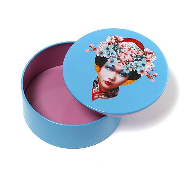 Gangzai Design Round Metal Box Miss Fuji (10cm) - Image 2