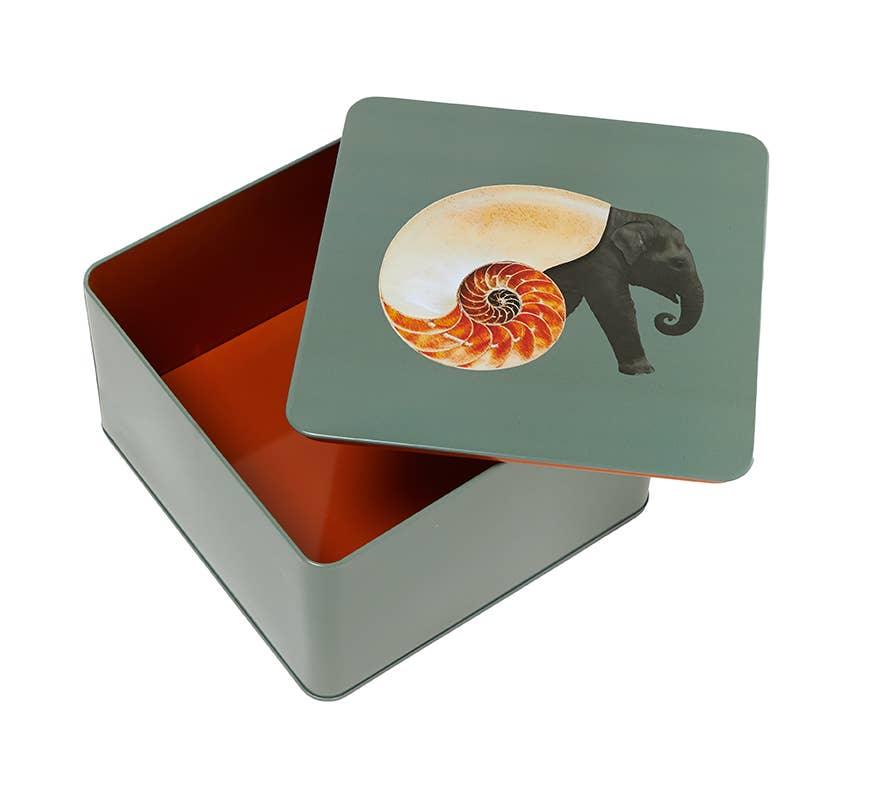 Gangzai Design Shellephant Square Metal Box - Image 2