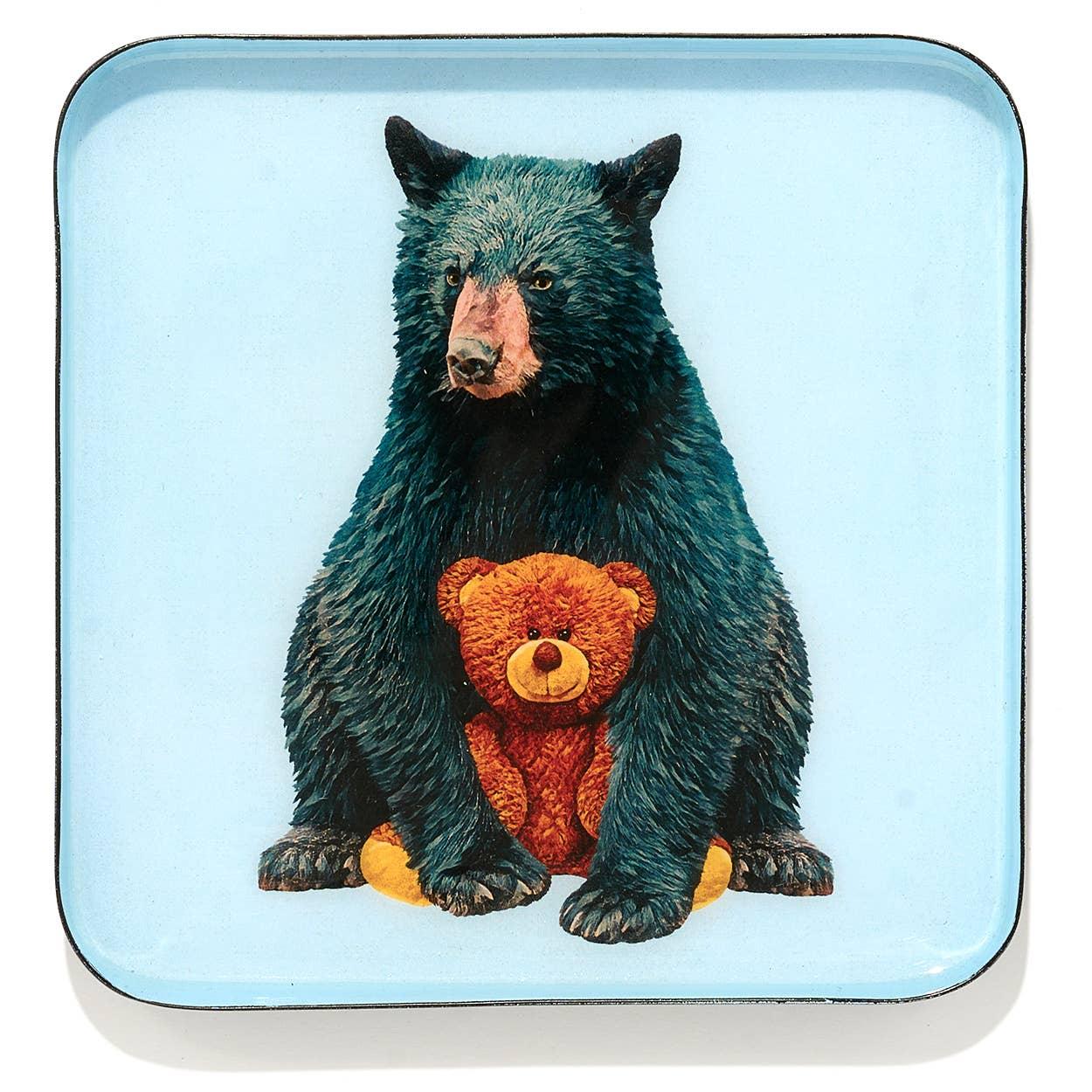 Gangzai Design Square Trinket Tray ‚Äì Teddy (15cm)