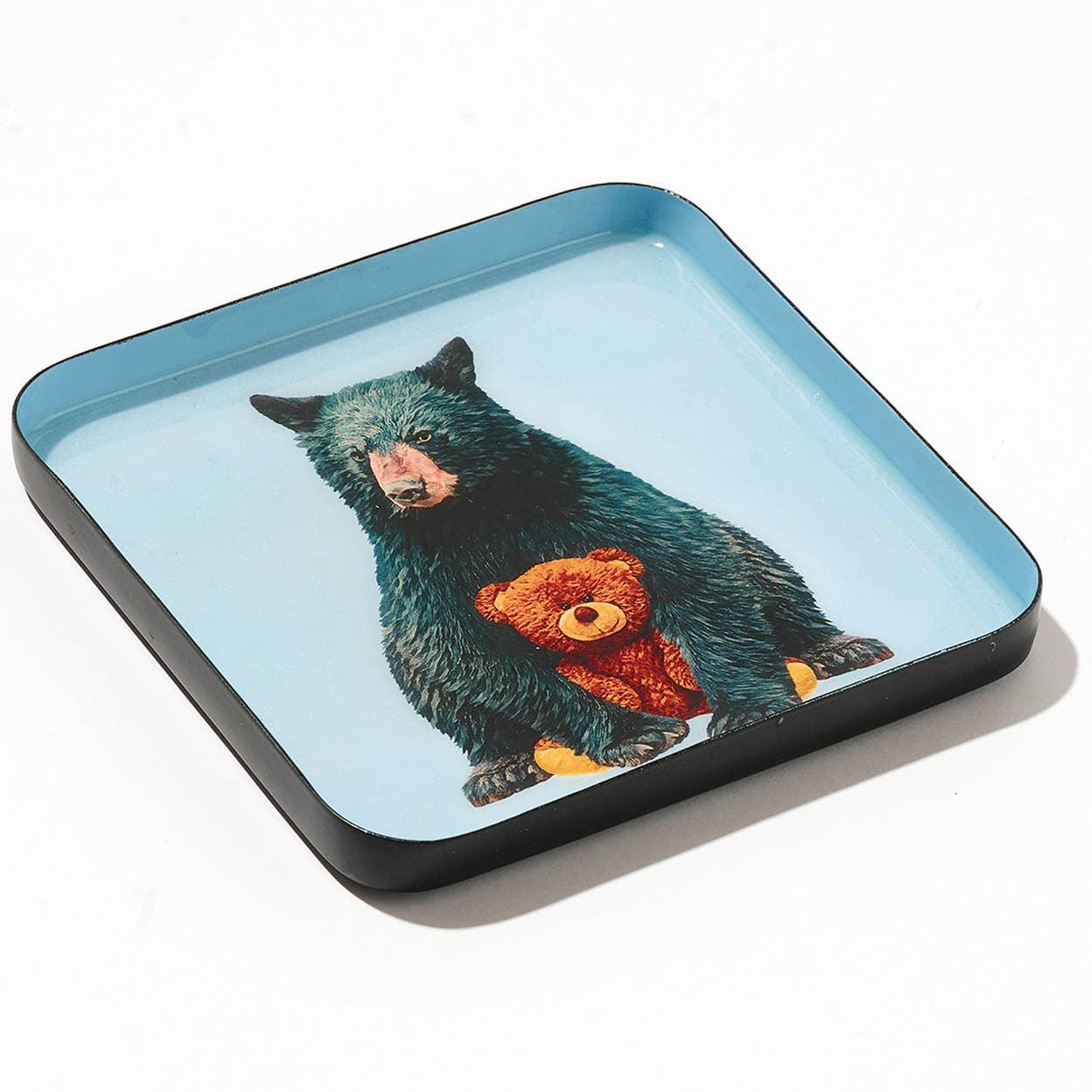 Gangzai Design Square Trinket Tray ‚Äì Teddy (15cm) - Image 2