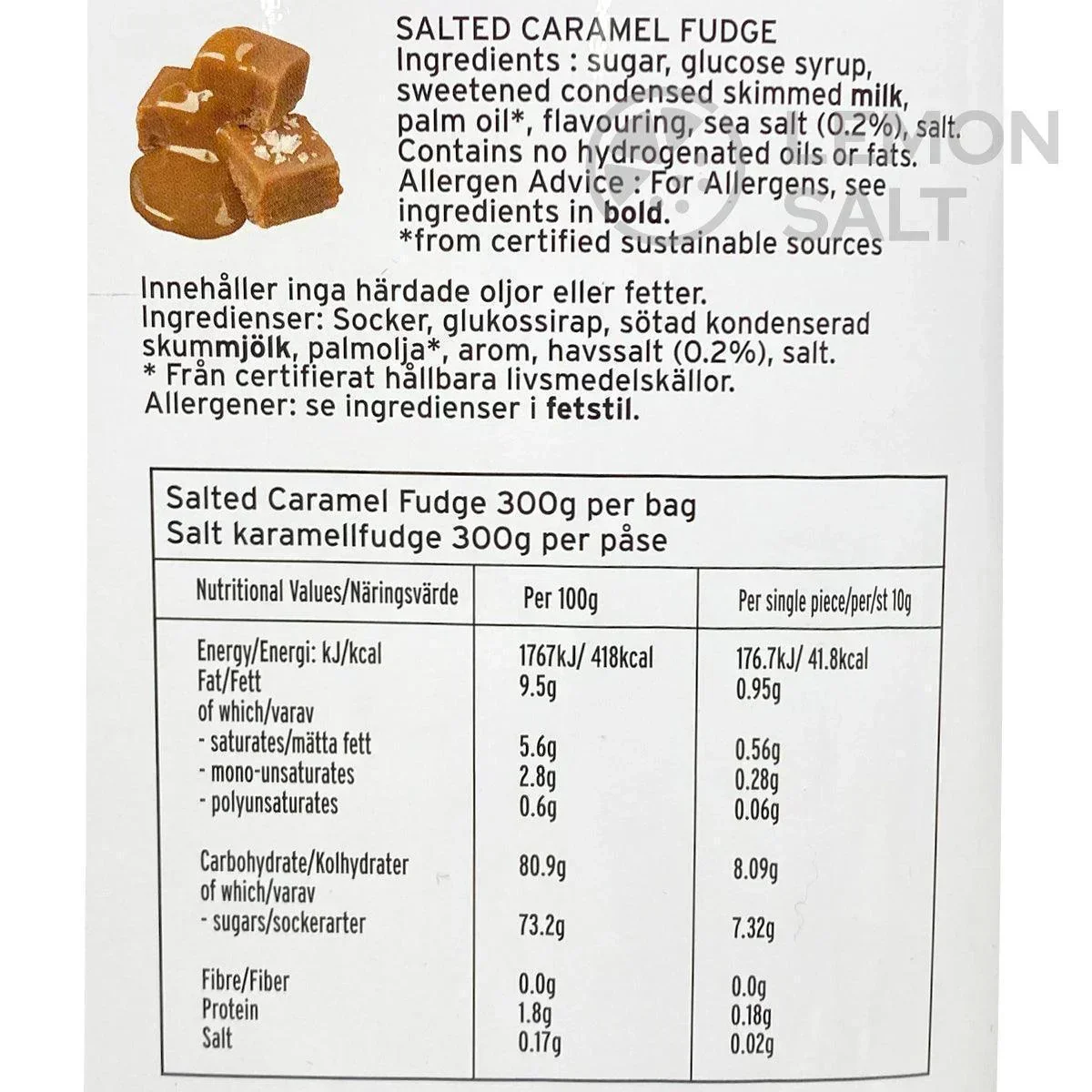 Gardiners Clotted Cream & Salted Caramel Fudge (600g) - Image 5