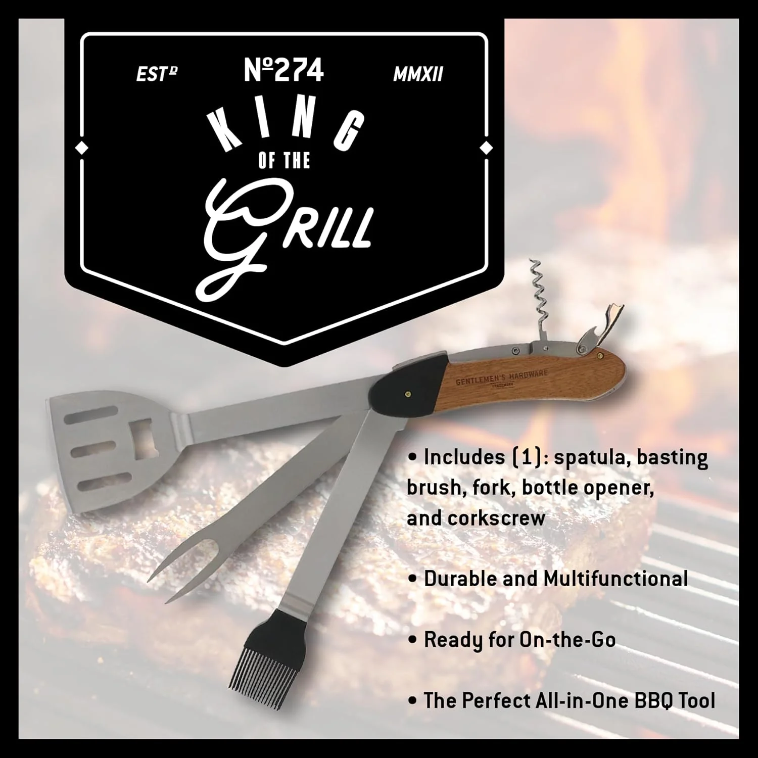Gentlemen's Hardware BBQ Multi-Tool - Image 3