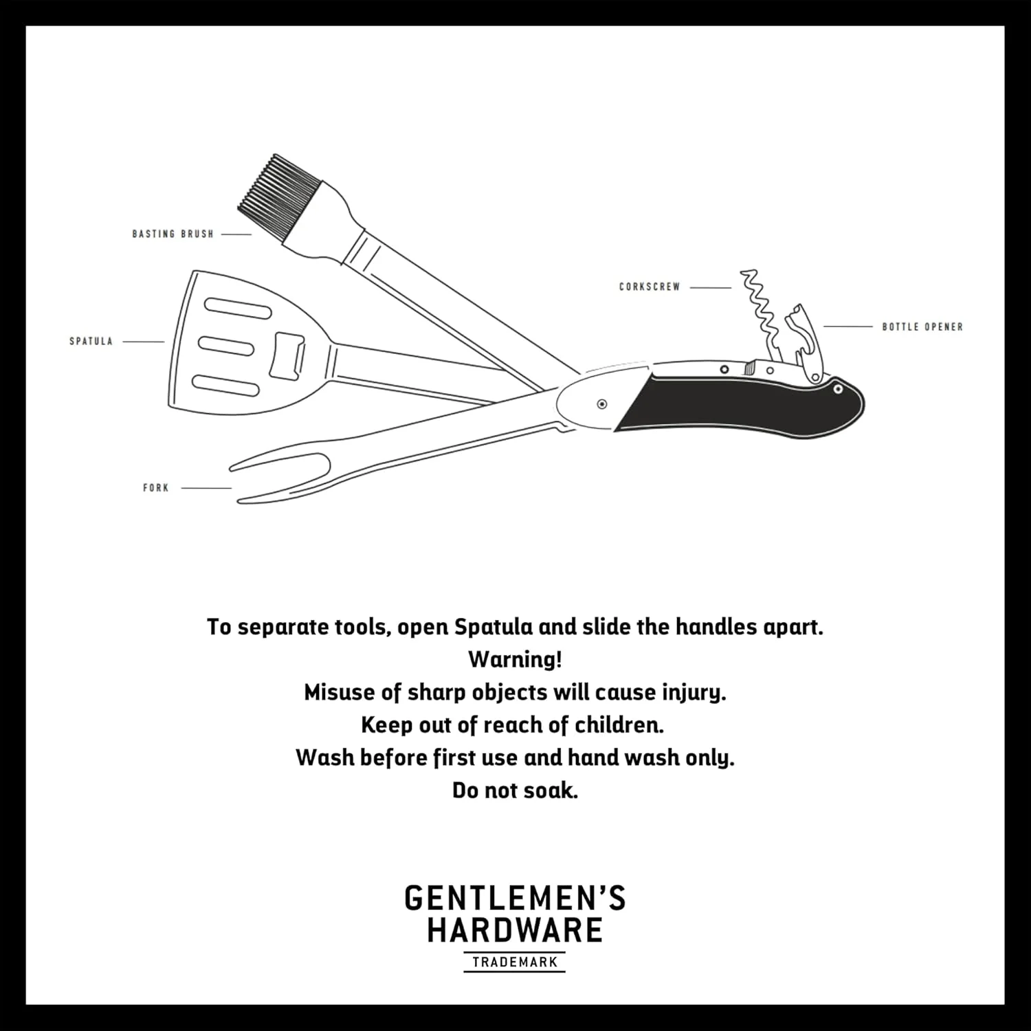 Gentlemen's Hardware BBQ Multi-Tool - Image 4