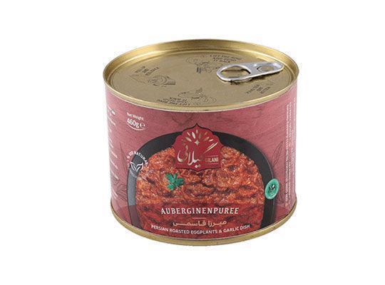 Gilani Roasted Aubergine & Garlic Tin - Mirza Ghasemi (460g) - Image 2