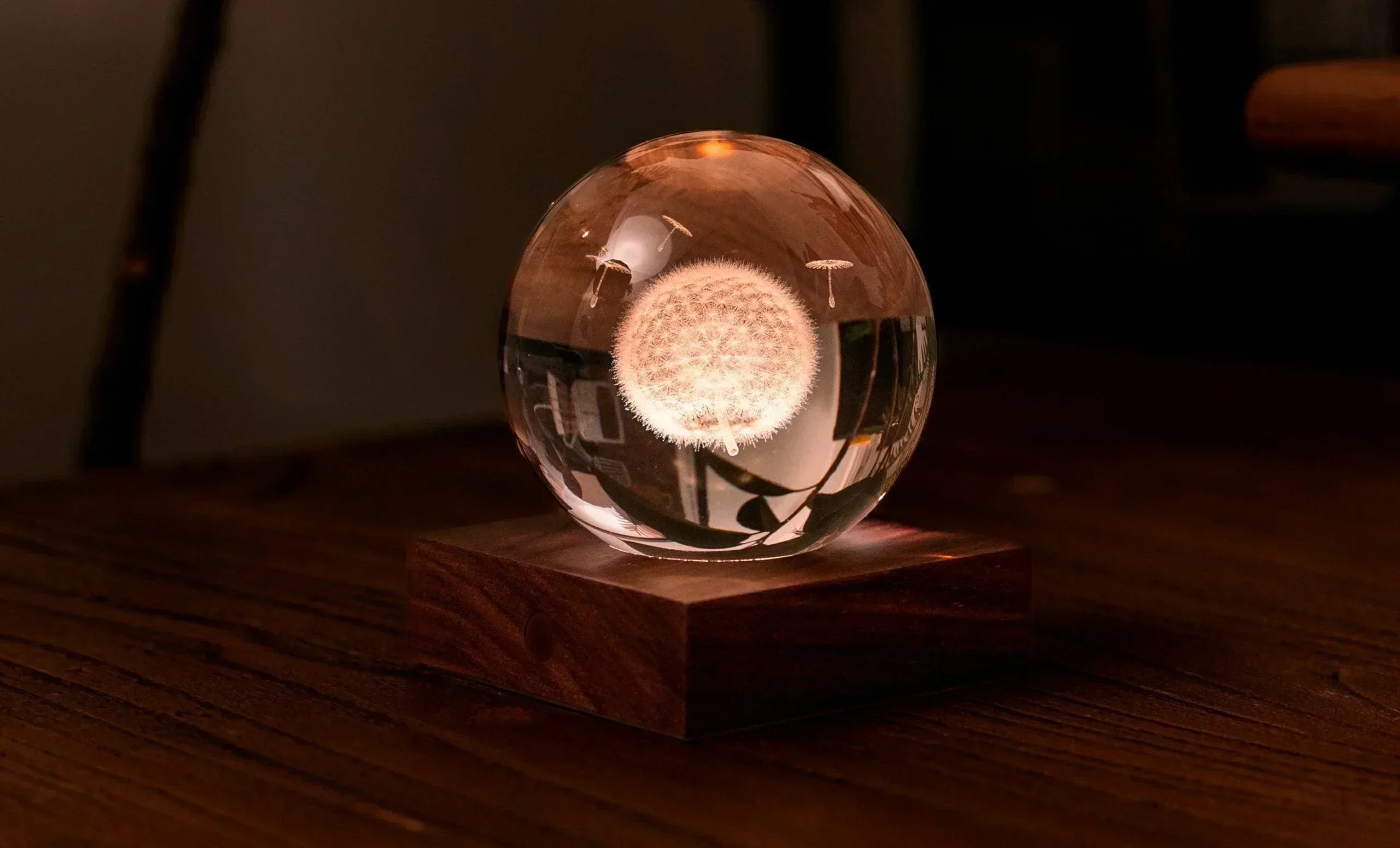 Gingko Amber Crystal Light - Dandelions - Image 2