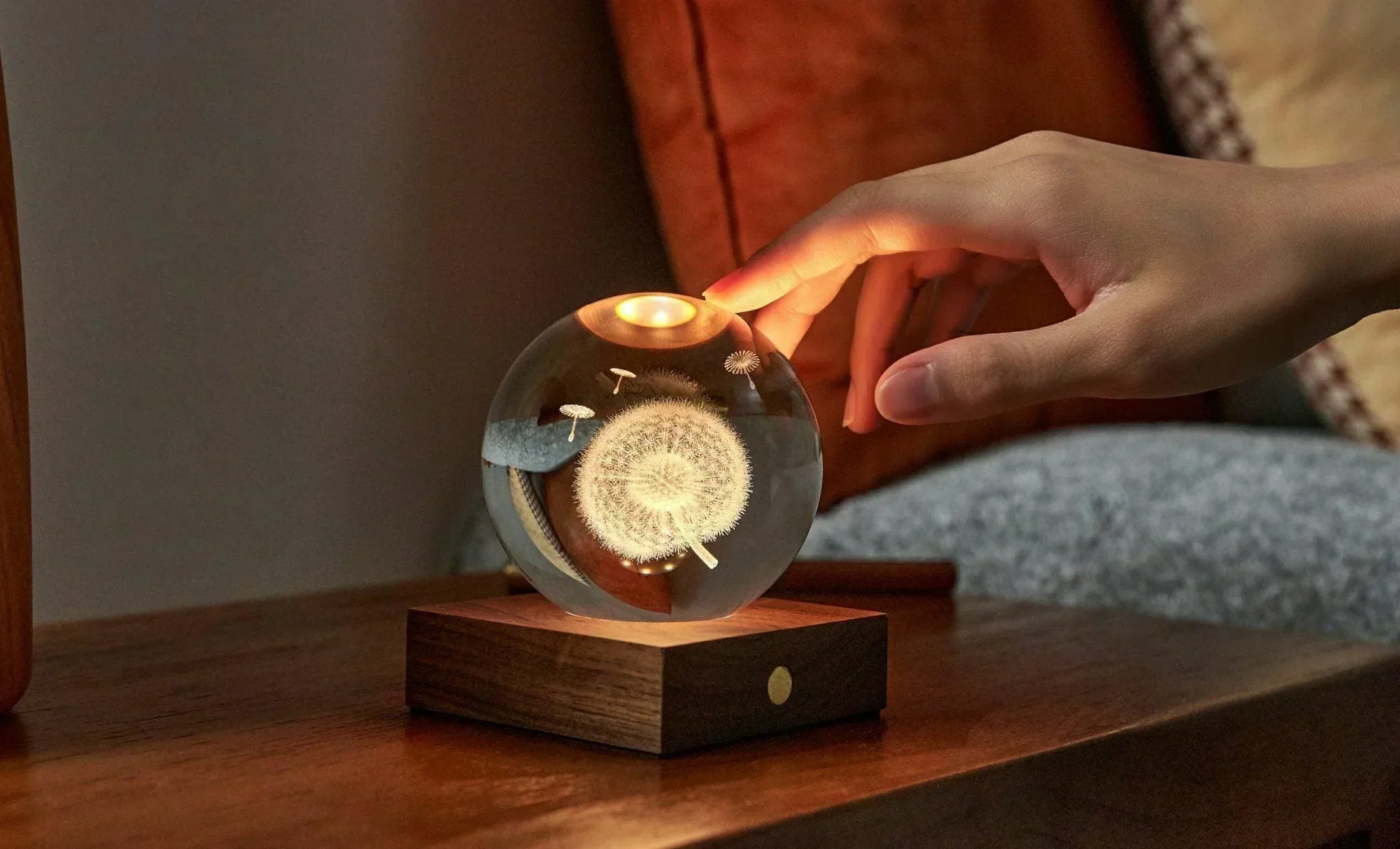 Gingko Amber Crystal Light - Dandelions - Image 3