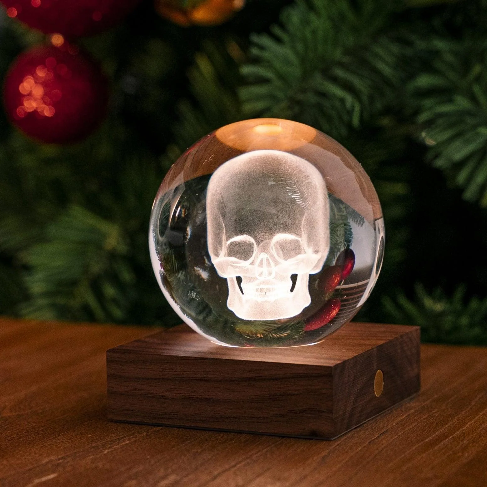 Gingko Amber Crystal Light - Skull