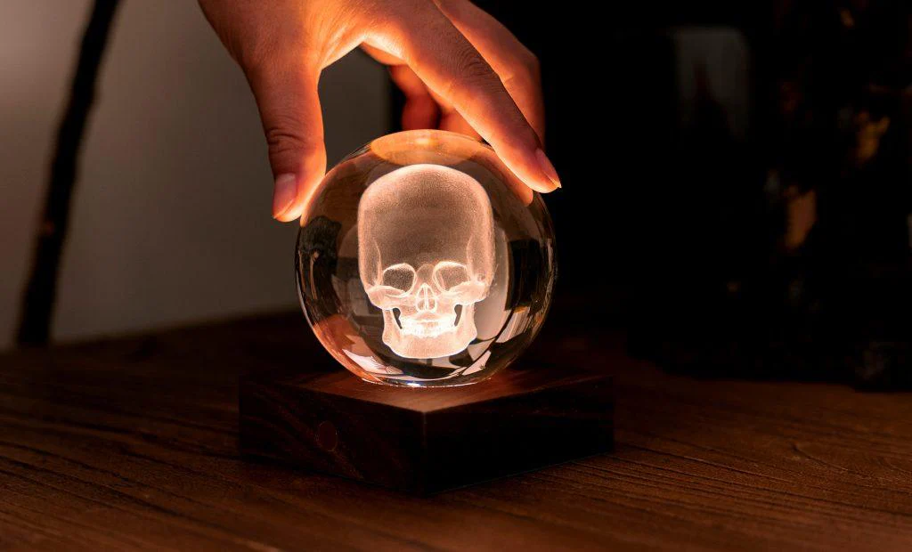 Gingko Amber Crystal Light - Skull - Image 2