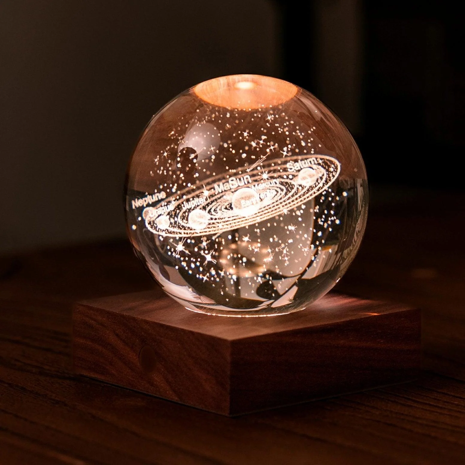 Gingko Amber Crystal Light - Solar System