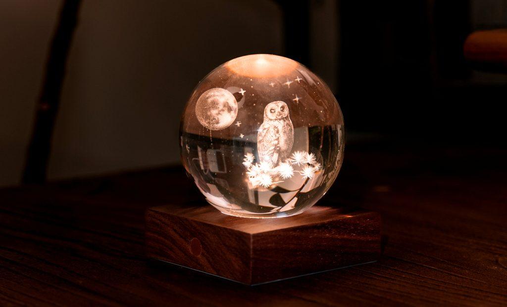 Gingko Amber Crystal Light - The Owl Moon - Image 4