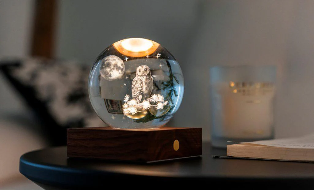 Gingko Amber Crystal Light - The Owl Moon - Image 5