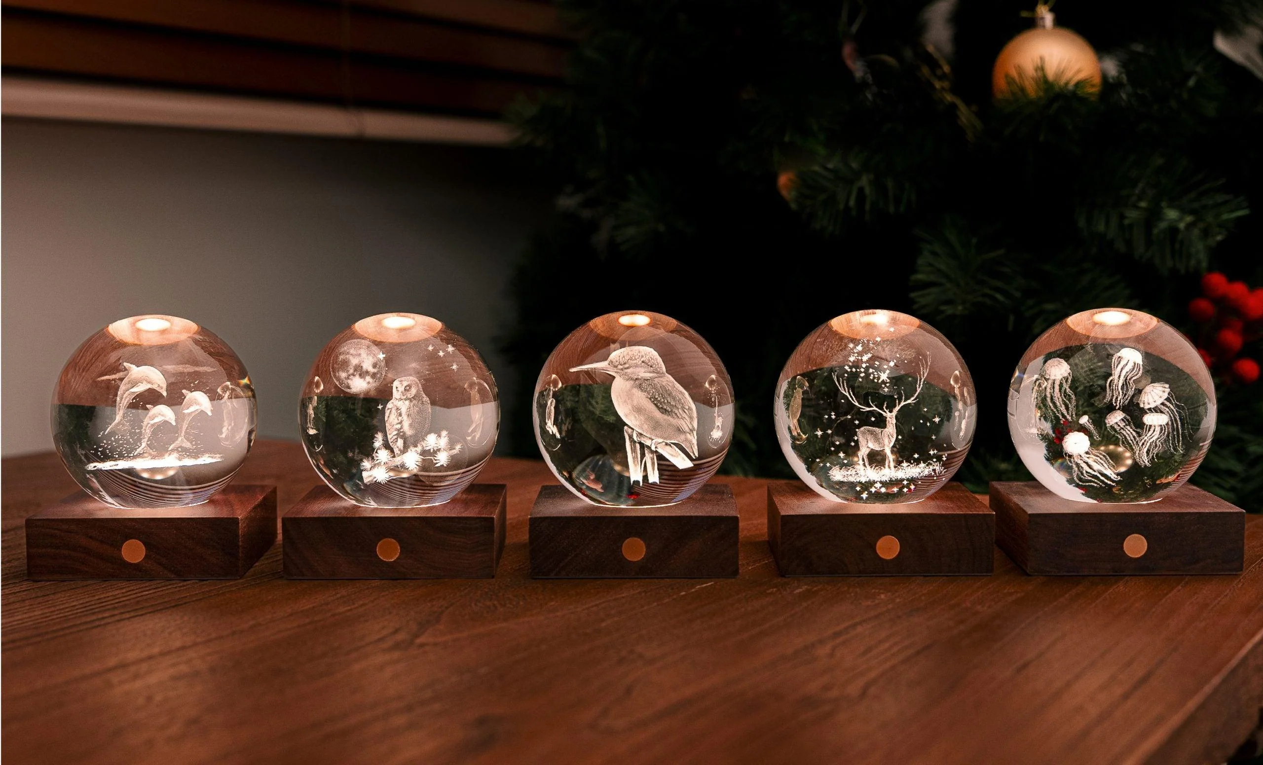 Gingko Amber Crystal Light - The Owl Moon - Image 6