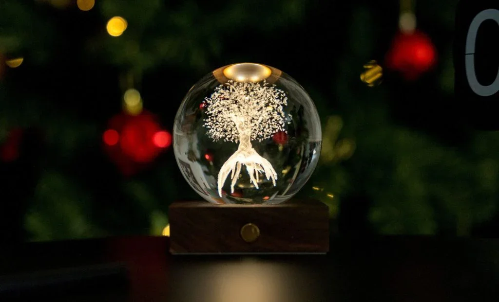 Gingko Amber Crystal Light - Tree of Life - Image 2