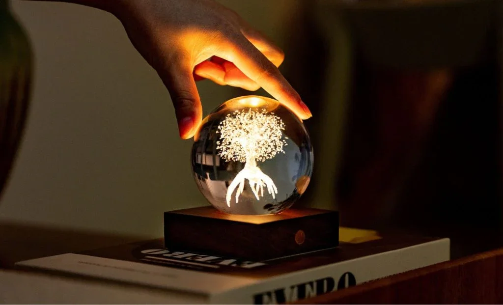 Gingko Amber Crystal Light - Tree of Life - Image 3