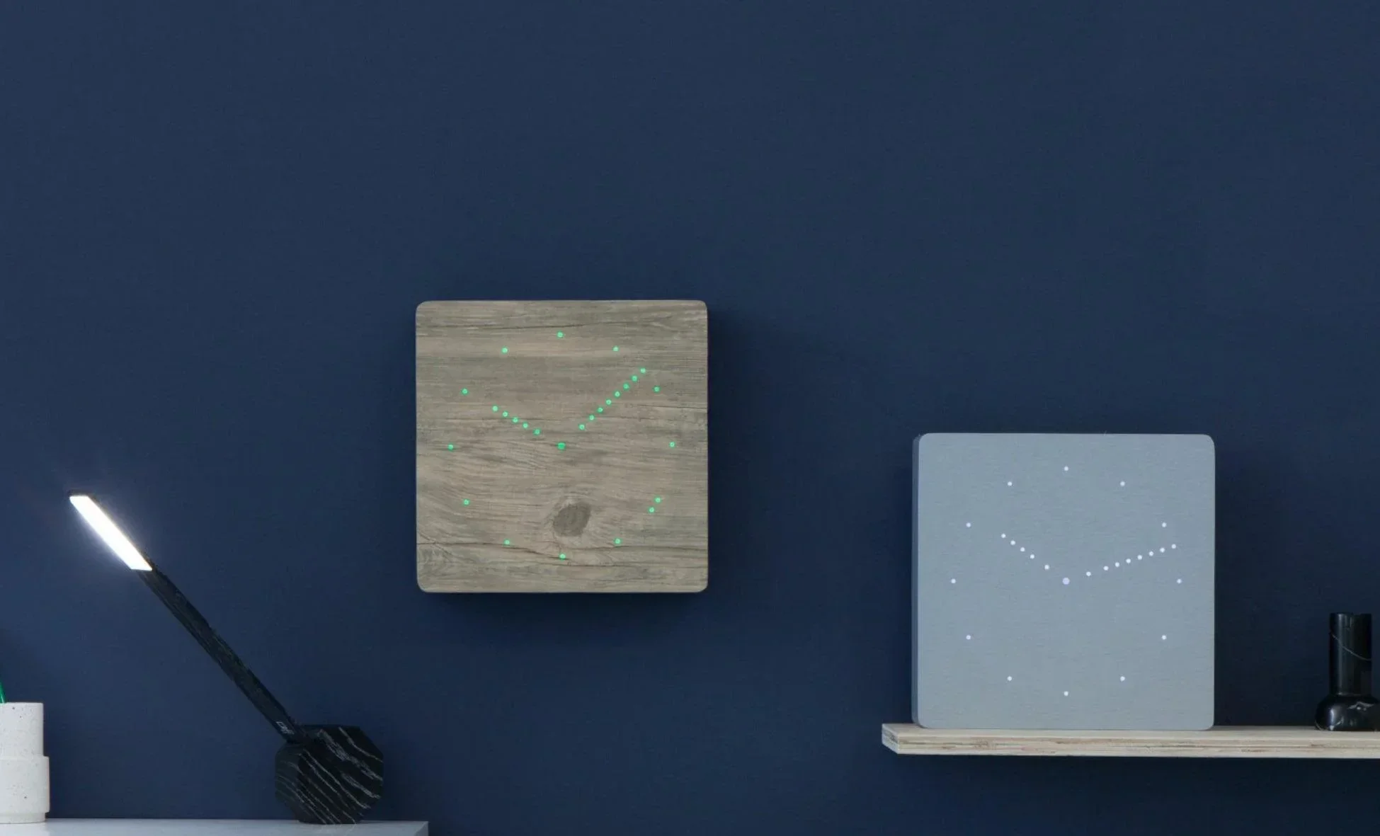 Gingko Analogue Click Desk Alarm Clock - Ash - Image 3