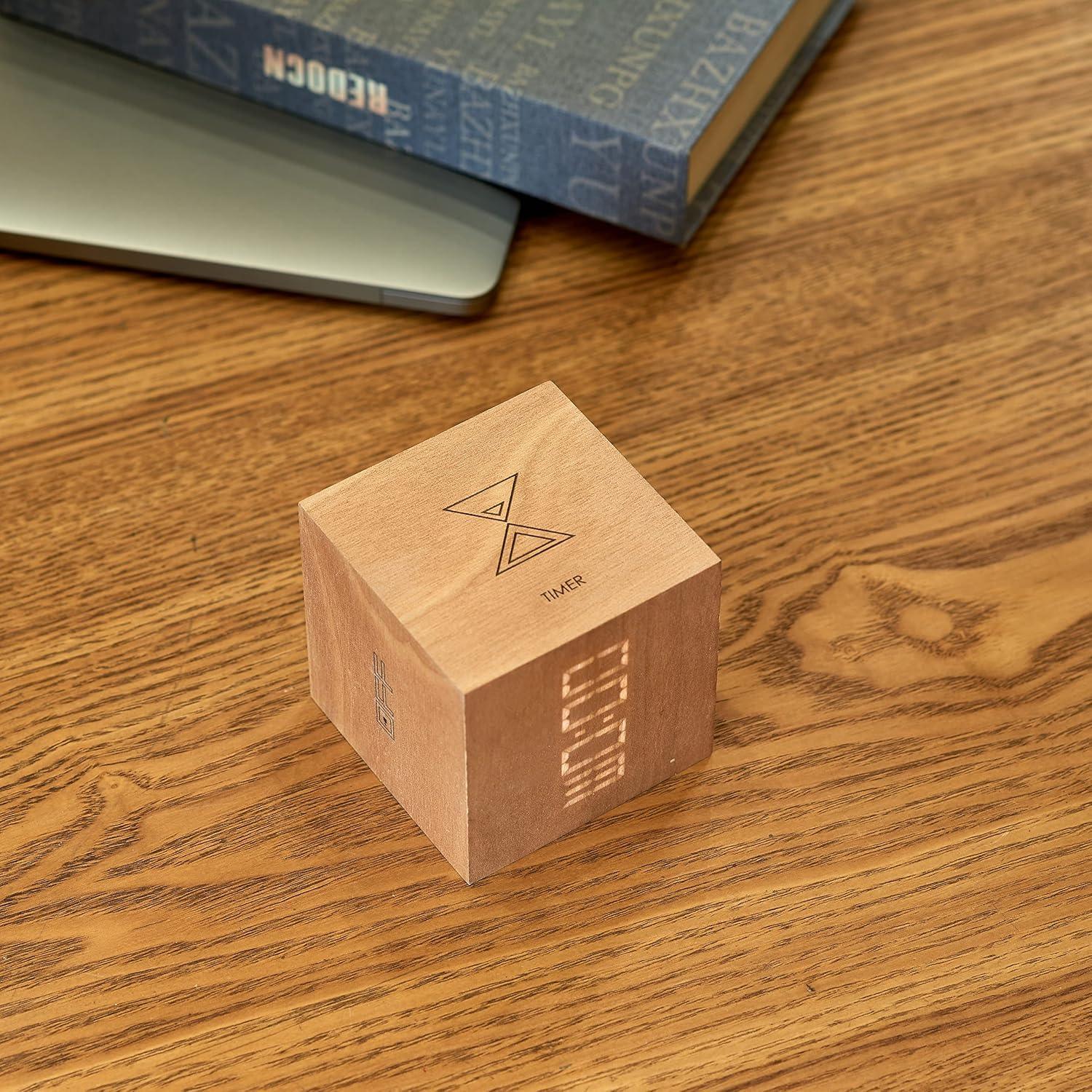 Gingko Cube Plus Clock - Cherry - Image 4