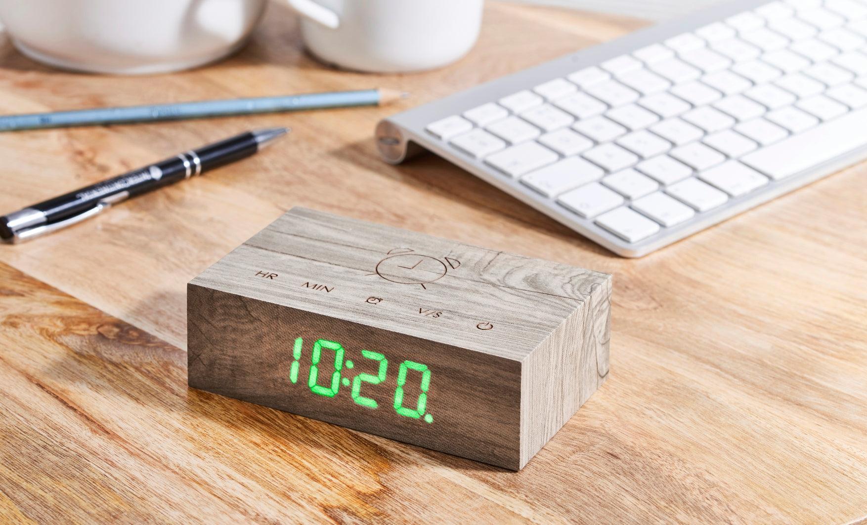 Gingko Flip Click Alarm Clock - Ash - Image 6