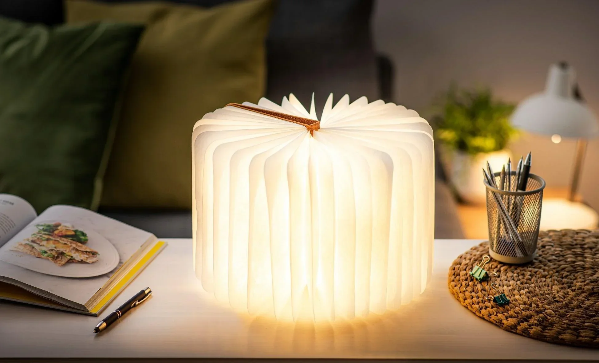 Gingko Large Smart Book Light - Harmony Orange - Image 2