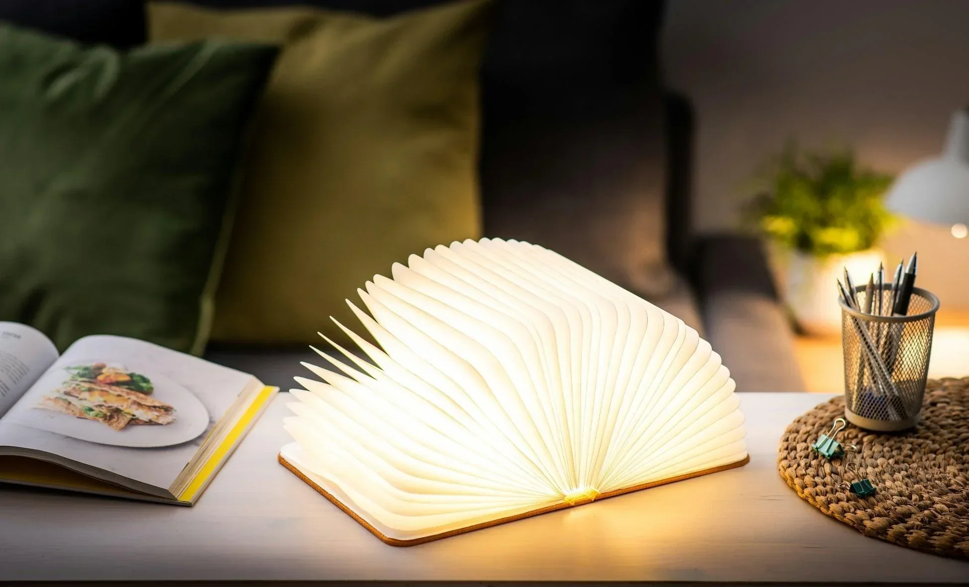Gingko Large Smart Book Light - Harmony Orange - Image 3