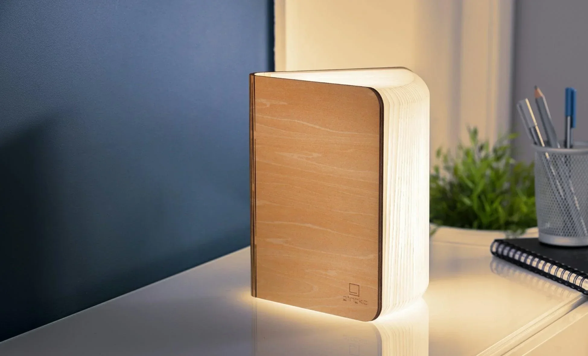 Gingko Large Smart Book Light - Maple - Image 4