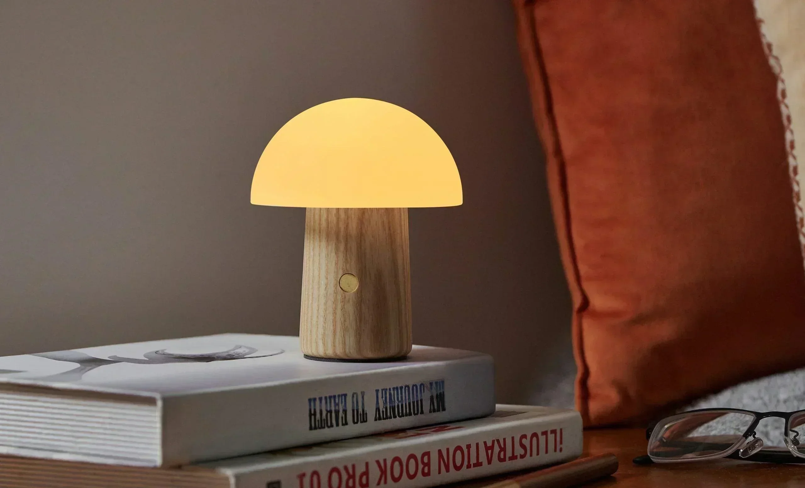 Gingko Mini Alice Mushroom Lamp - White Ash - Image 2