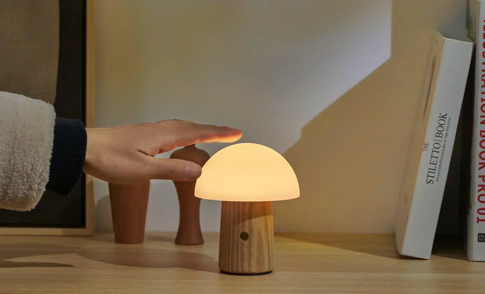 Gingko Mini Alice Mushroom Lamp - White Ash - Image 3