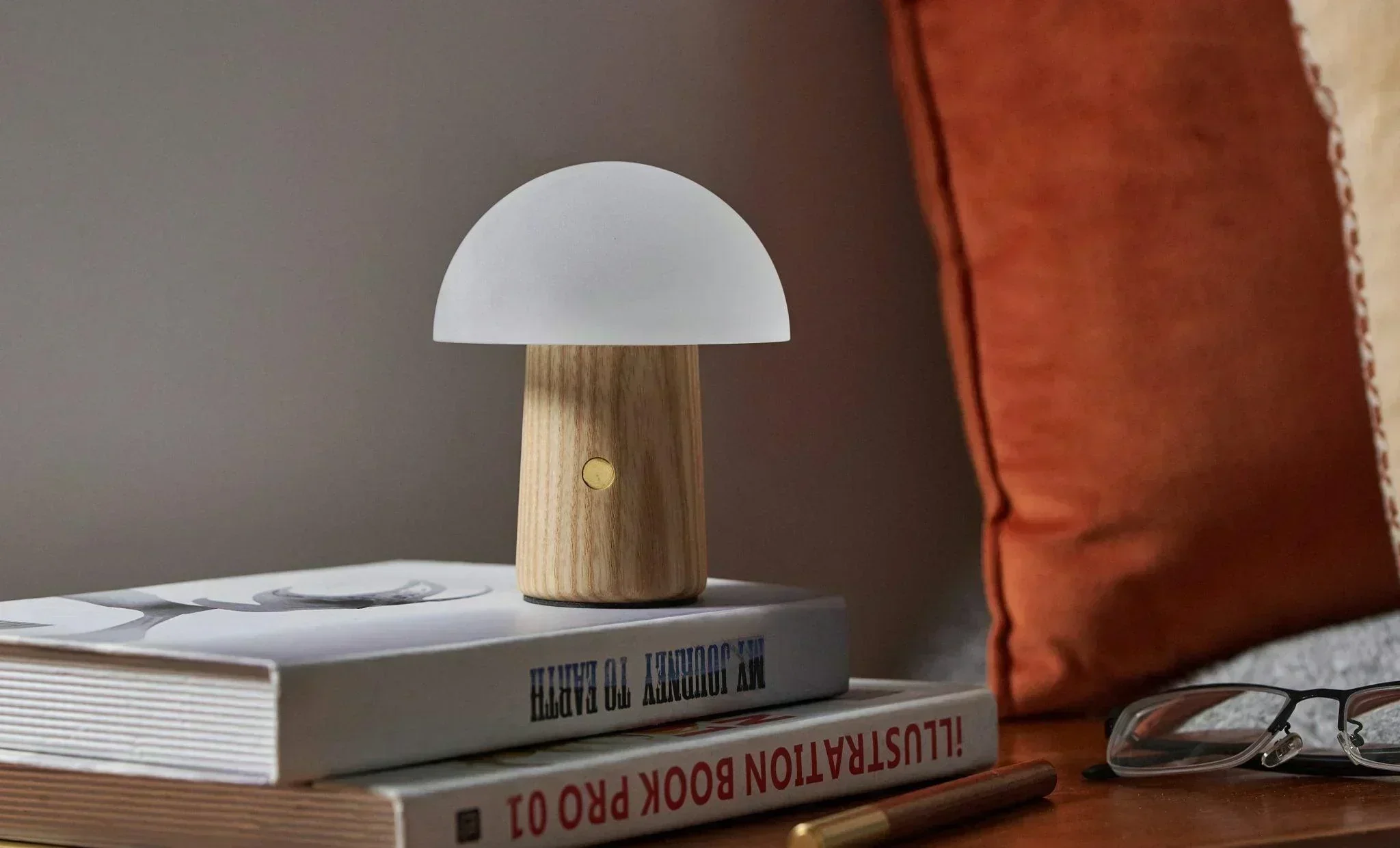 Gingko Mini Alice Mushroom Lamp - White Ash - Image 4