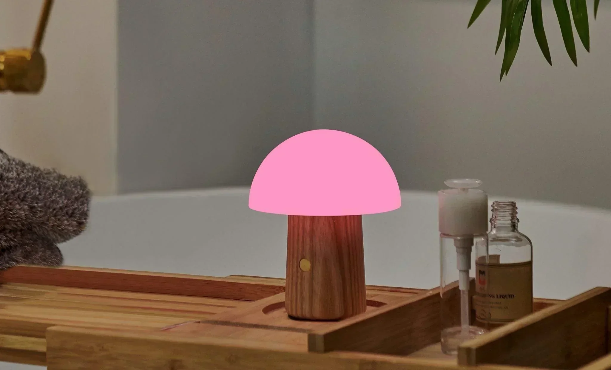 Gingko Mini Alice Mushroom Lamp - White Ash - Image 5