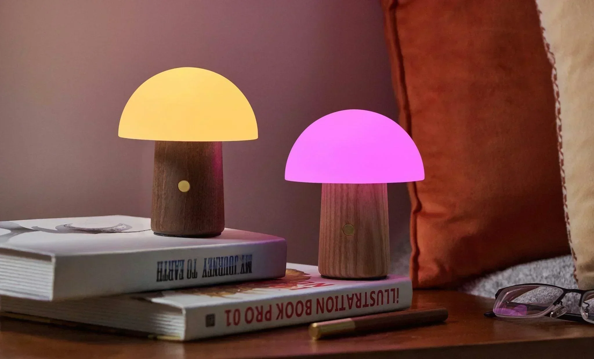 Gingko Mini Alice Mushroom Lamp - White Ash - Image 6