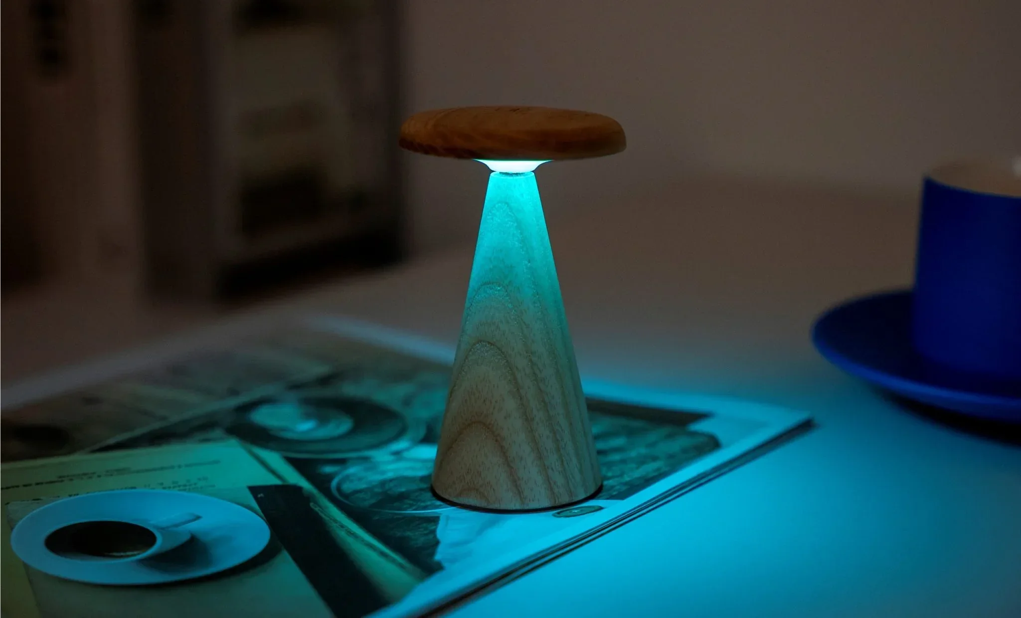 Gingko Sylva Table Lamp Mini - White Ash - Image 3