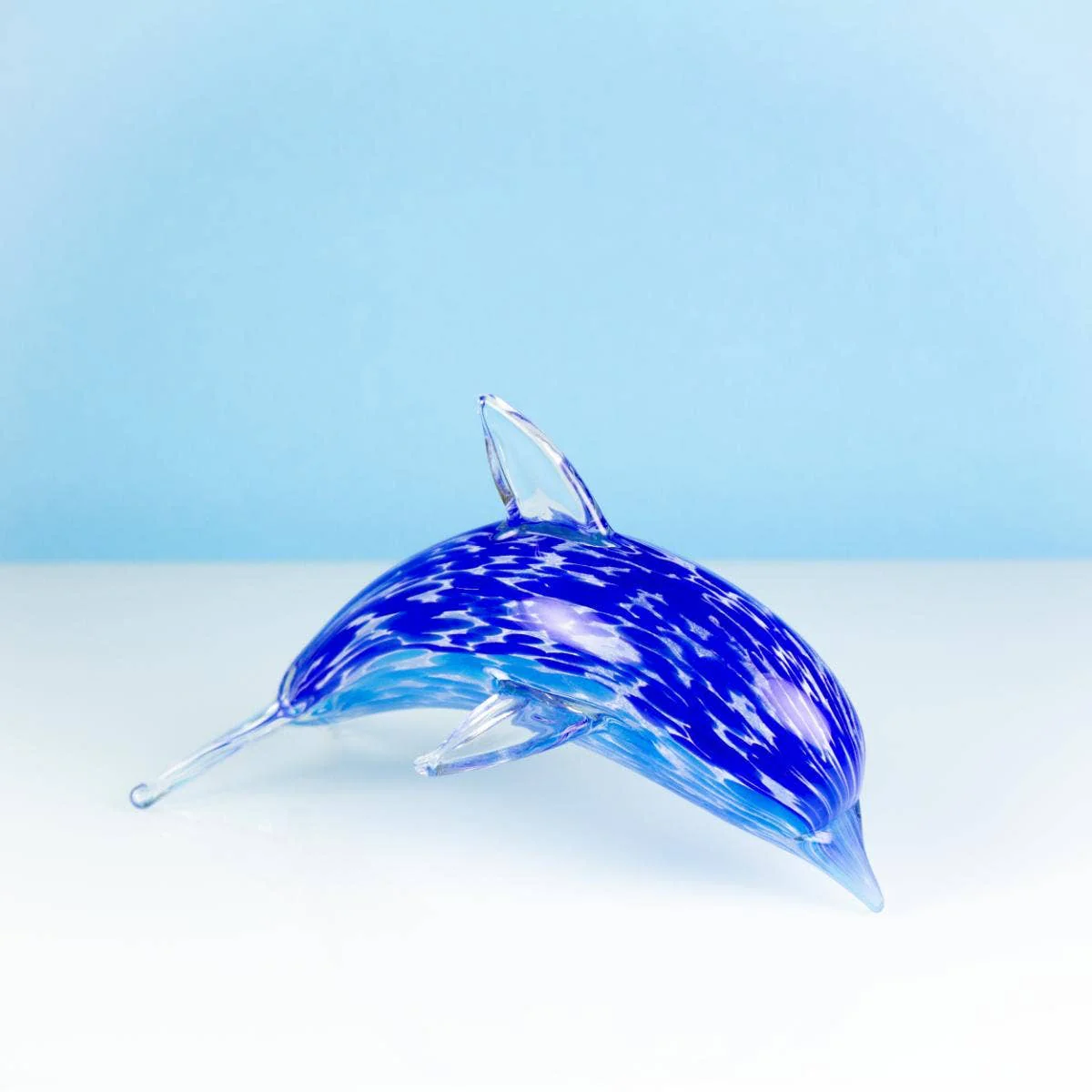 Hanah - Glass Dolphin - Blue (20cm) - Image 3