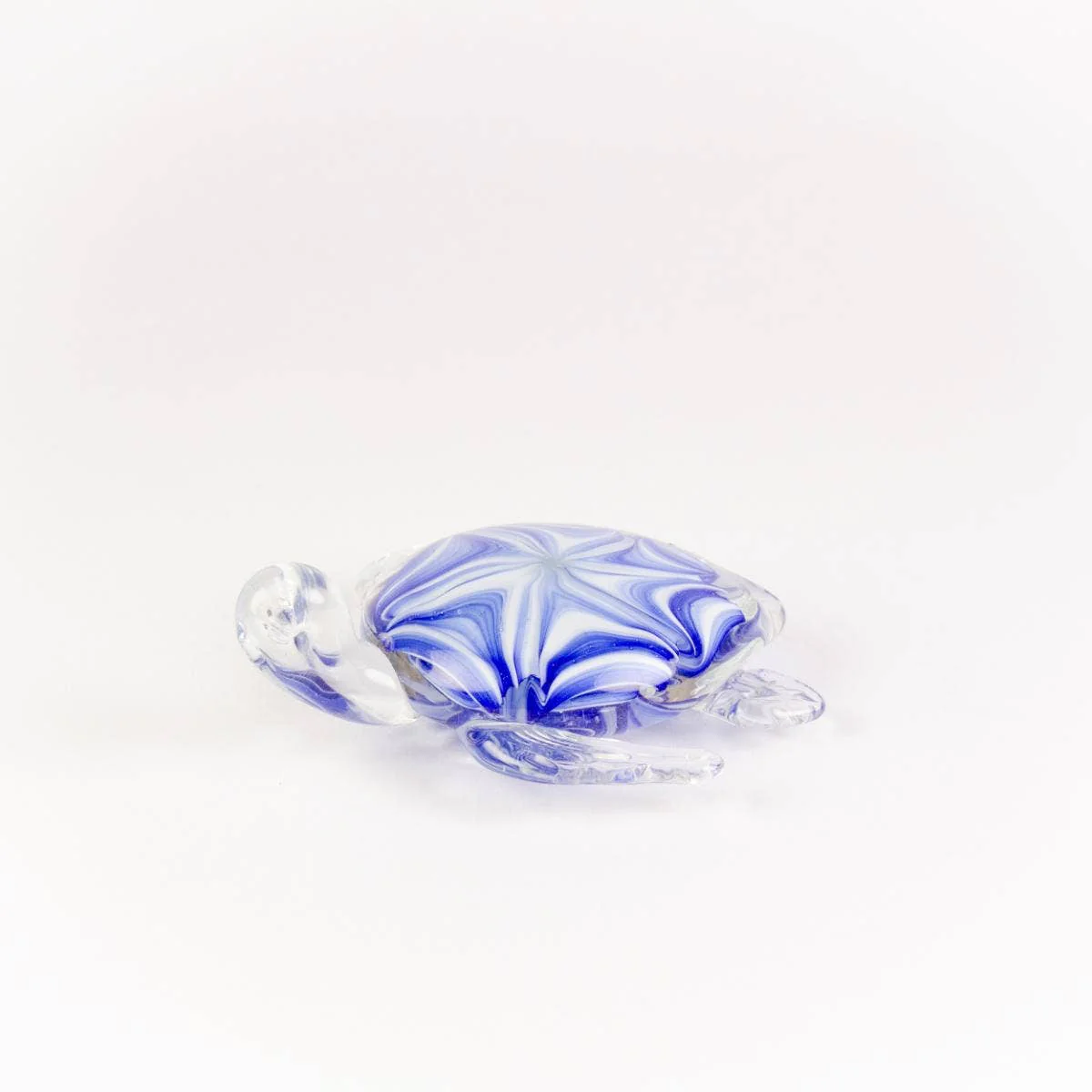 Hanah - Glass Turtle - Blue/Clear (11cm)