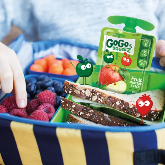 GoGo squeeZ Fruit Smoothie Snack, Apple Strawberry and Multifruit (32x90g) - Image 2