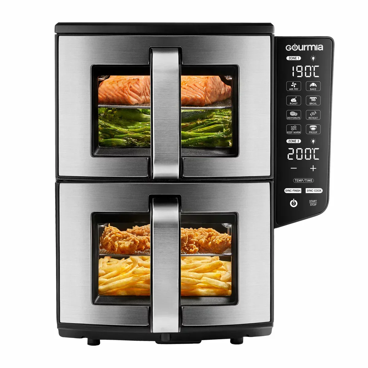 Gourmia Double Decker Air Fryer (10.4L)