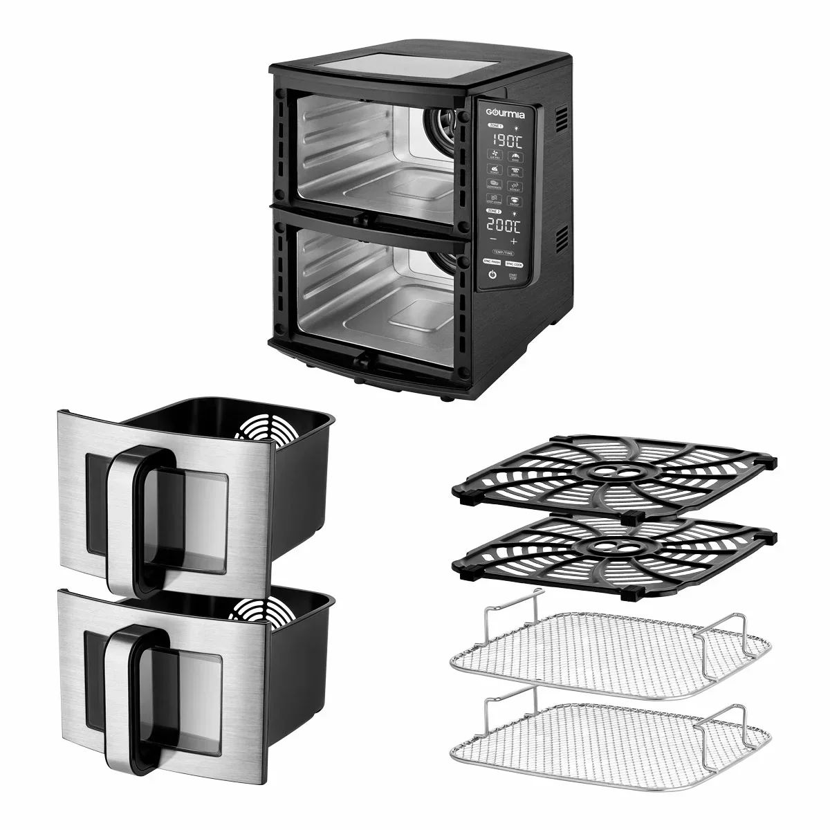 Gourmia Double Decker Air Fryer (10.4L) - Image 4